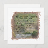 PSALM 23:1 - Personalized Notecard ノートカード (正面/裏面)