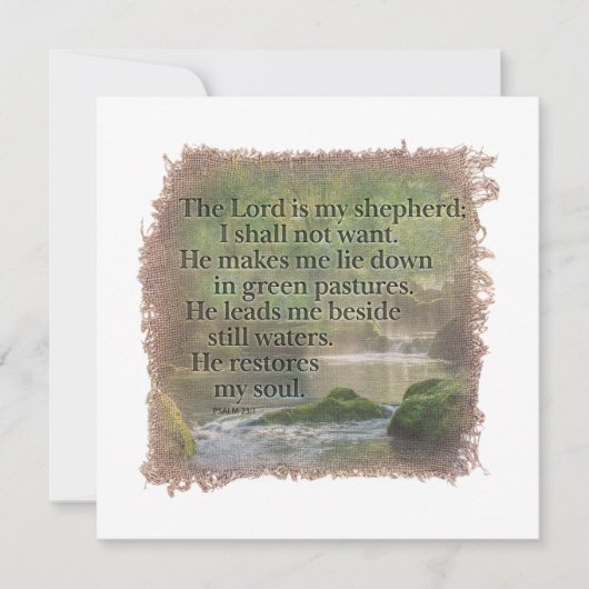 PSALM 23:1 - Personalized Notecard ノートカード (正面)
