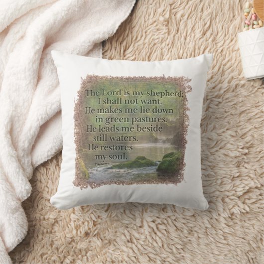 PSALM 23:1 Pillow クッション (ブランケット)