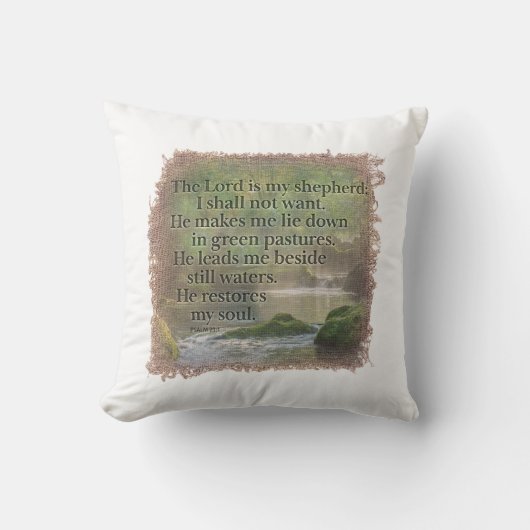 PSALM 23:1 Pillow クッション (正面)