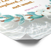 Psalm 23 : 1 - The Lord is my Sheperd Christian ポスター (角)