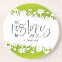 Psalm 23:3彼が私の魂の聖書の一節を復元する 