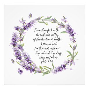 Psalm 23:4 フォトプリント