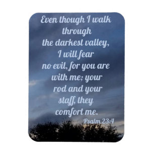 Psalm 23:4 マグネット