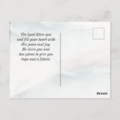 Psalm 23"4 He Restores My Soul Cross ポストカード (裏面)