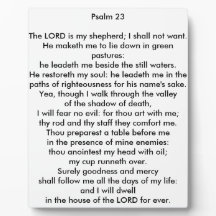 Psalm 23 8x10テーブルトップフォトプラーク