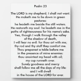 Psalm 23 8x10テーブルトップフォトプラーク フォトプラーク