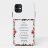 Psalm 23, A Song of David, iPhone caseフローラ Case-Mate iPhoneケース (裏面)