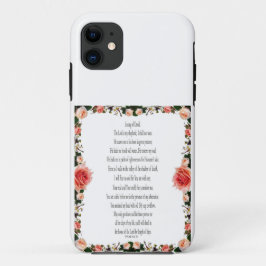 Psalm 23, A Song of David, iPhone caseフローラ iPhone 11 ケース