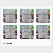 Psalm 23 biblical quote スクエアシール (シート)