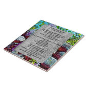 Psalm 23 biblical quote タイル (側面)