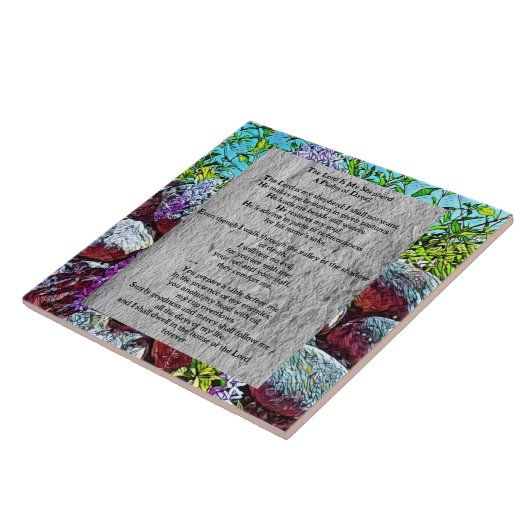 Psalm 23 biblical quote タイル (側面)