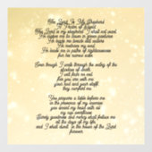 Psalm 23 biblical quotes ウィンドウサイン (シート)