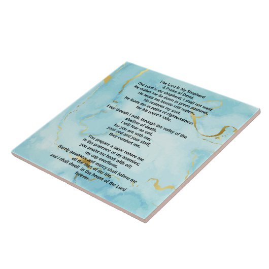 Psalm 23 biblical quotes タイル (側面)