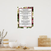 Psalm 23 biblical quotes ポスター (キッチン)