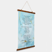 Psalm 23 biblical quotes 吊り下げ型タペストリー (傾斜あり)