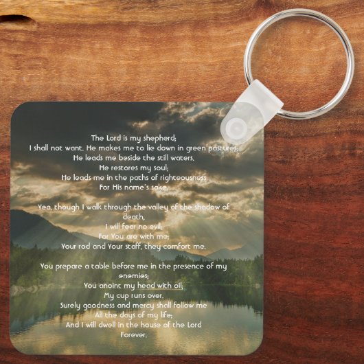 Psalm 23 Celebration of Life Service  キーホルダー (裏面)