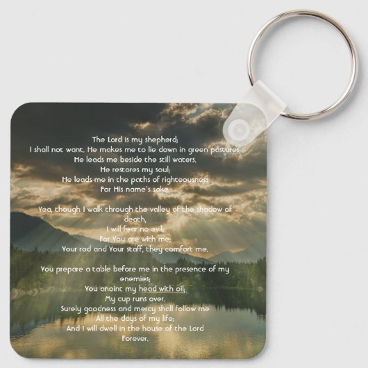 Psalm 23 Celebration of Life Service  キーホルダー (裏面)