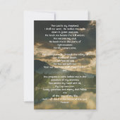 Psalm 23 Celebration of Life Service  招待状 (正面)