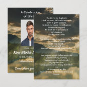 Psalm 23 Celebration of Life Service  招待状 (正面/裏面)
