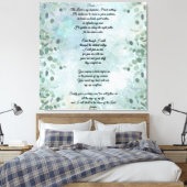 Psalm 23 Celestial Blue Abstract キャンバスプリント (インサイチュ (寝室))