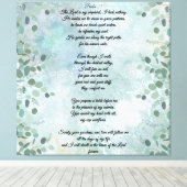 Psalm 23 Celestial Blue Abstract  キャンバスプリント (インサイチュ (ウッドフロア))