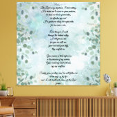 Psalm 23 Celestial Blue Abstract  キャンバスプリント (インサイチュ (リビング))