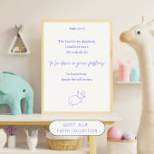 Psalm 23 Christian Wall Art | God Cares of Me ポスター