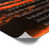 Psalm 23, Dark Red Sky, Value Poster紙（マット） ポスター (角)