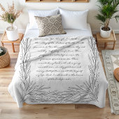 Psalm 23 Fleece Blanket The Lord is My Shepherd  フリースブランケット