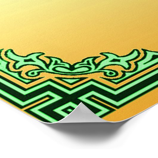 Psalm 23 in Hebrew Large ポスター (角)