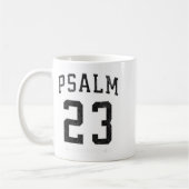 Psalm 23 Jersey コーヒーマグカップ (左)