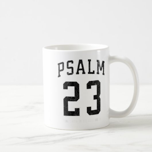 Psalm 23 Jersey コーヒーマグカップ (右)