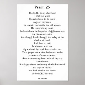 Psalm 23 KJV   ポスター