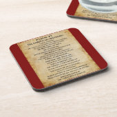 Psalm 23 { NHEB version.} コースター (左側)