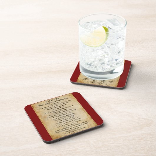 Psalm 23  { NHEB version.} コースター (右側)