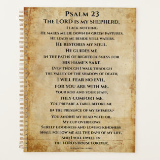 Psalm 23  { NHEB version.} プランナー手帳