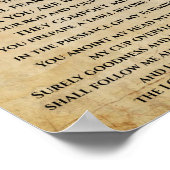 Psalm 23 { NHEB version.} ポスター (角)