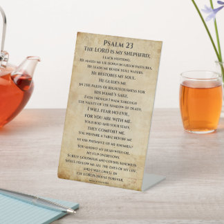 Psalm 23  { NHEB version.} 台座サイン