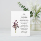 Psalm 23, Song of David,フローラはがき シーズンポストカード (スタンド正面)