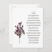 Psalm 23, Song of David,フローラはがき シーズンポストカード (正面/裏面)