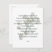 Psalm 23, Song of David,フローラはがき シーズンポストカード (正面/裏面)