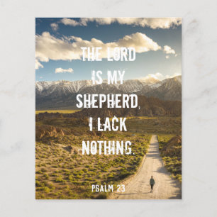 Psalm 23 The LORDは私の羊飼い、聖なる書物、 経典ポスター チラシ
