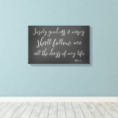 Psalm 23 The Lord is my Shepherd Bible Verse キャンバスプリント (インサイチュ (ウッドフロア))