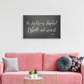 Psalm 23 The Lord is my Shepherd Bible Verse キャンバスプリント (インサイチュ (リビング))