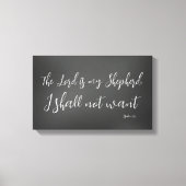 Psalm 23 The Lord is my Shepherd Bible Verse キャンバスプリント (正面)