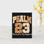 Psalm 23 The Lord Is My Shepherd Christian Fall Th カード (黄色い花)