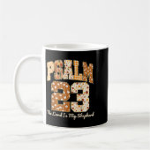 Psalm 23 The Lord Is My Shepherd Christian Fall Th コーヒーマグカップ (左)