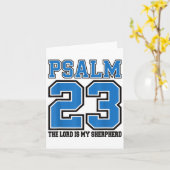 Psalm 23 The Lord Is My Shepherd Funny Christian T カード (黄色い花)