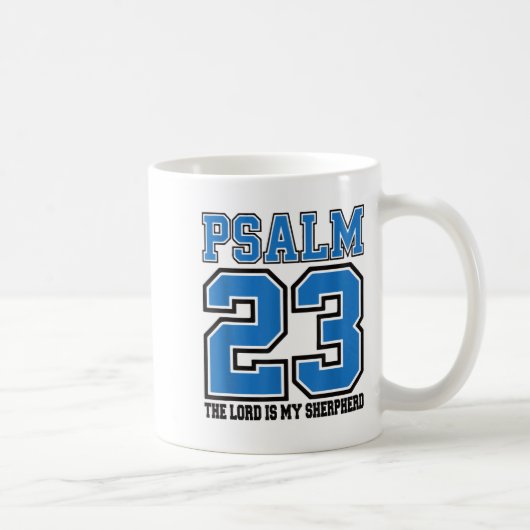 Psalm 23 The Lord Is My Shepherd Funny Christian T コーヒーマグカップ (右)